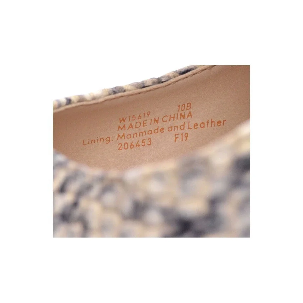 Cole Haan Grand Ambition Gray Snake Pump 75mm 10 B New
